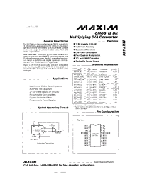 Datasheet MX7538SQ manufacturer MAXIM